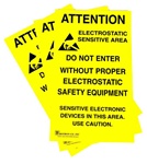 Hard To Miss! JEDEC-14 style ESD Warning Signs Alert Personnel